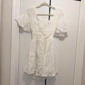 Elegant White Mini Dress